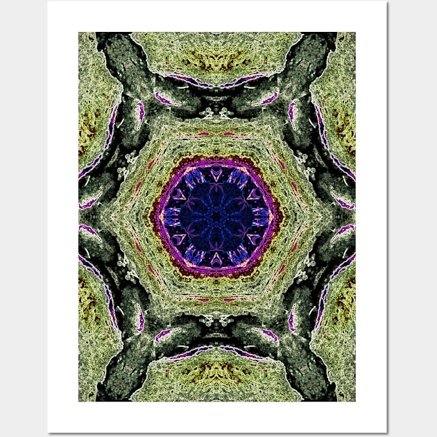 Purple Eye Reptile Skin Pattern Wall Art by Zen Goat 